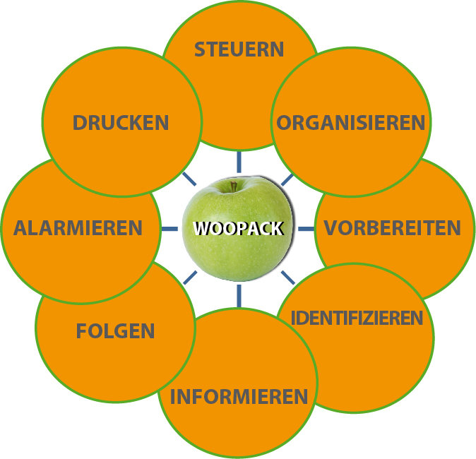 Allgemeines Schema Rückverfolgbarkeit - WOOPACK